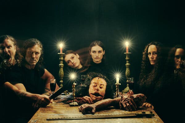 The Adams family &mdash; from left: John Adams, Zelda Adams and Toby Poser &mdash; make indie horror films at their rustic Catskill home in upstate New York.